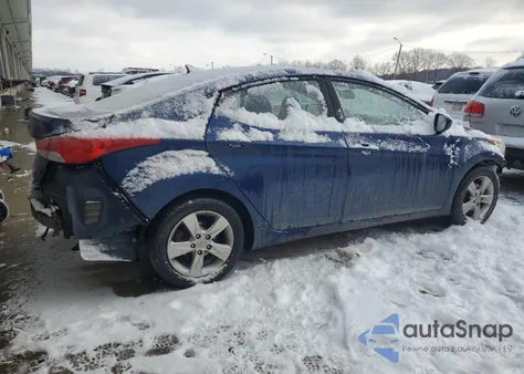 2013 Hyundai Elantra Gls из США, поврежденный, VIN KMHDH4AE2DU501879